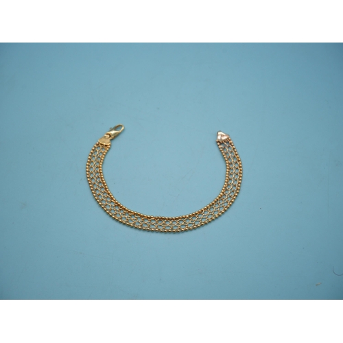 400 - A 9ct Gold Bracelet 6.3 Grams