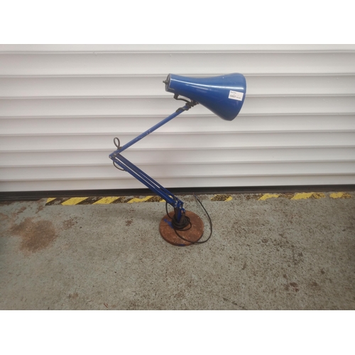 884 - Vintage Blue Anglepoise Lamp - No Paint on Base