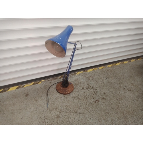 884 - Vintage Blue Anglepoise Lamp - No Paint on Base