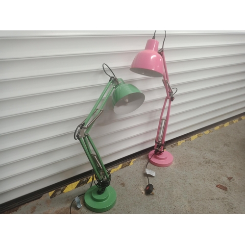 892 - Pair Of Angle Poise Lamps, Both Requiring Weight In Base.