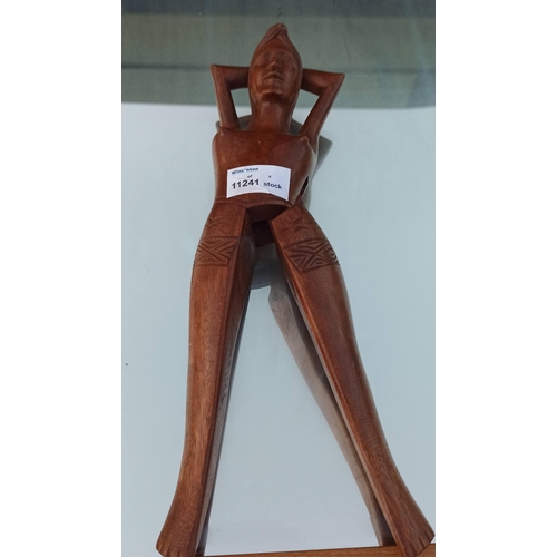 1045 - Wooden Nut Cracker Depicting a Nude Lady