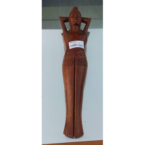 1045 - Wooden Nut Cracker Depicting a Nude Lady