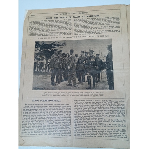 391 - An August 1921 copy of 'The Queens Own Gazette' a monthly record of Regimental Doings'