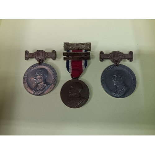 384 - 2 x 1911 George V Kings Medal awarded to H&R Woolcott London Count Council and a 1914-1915 King Meda... 