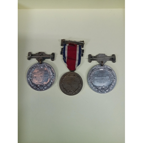 384 - 2 x 1911 George V Kings Medal awarded to H&R Woolcott London Count Council and a 1914-1915 King Meda... 