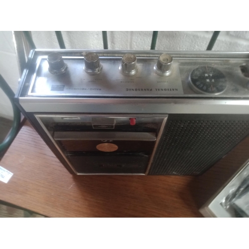 254 - National Panasonic Radio/Recorder Model RF 7270 & Microphone