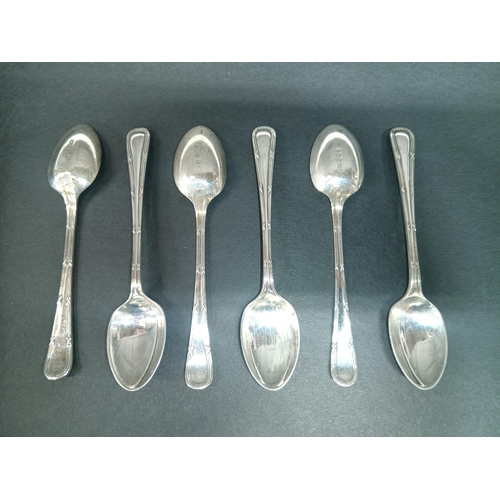 514 - A Set of 6 x Hallmarked Silver Teaspoon 80 gram