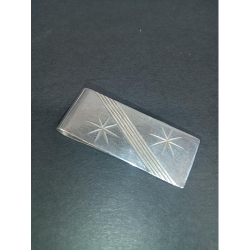 513 - A Hallmarked Silver Money Clip 25grams