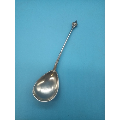 515 - A 19th Century Double Cherub Silver Spoon