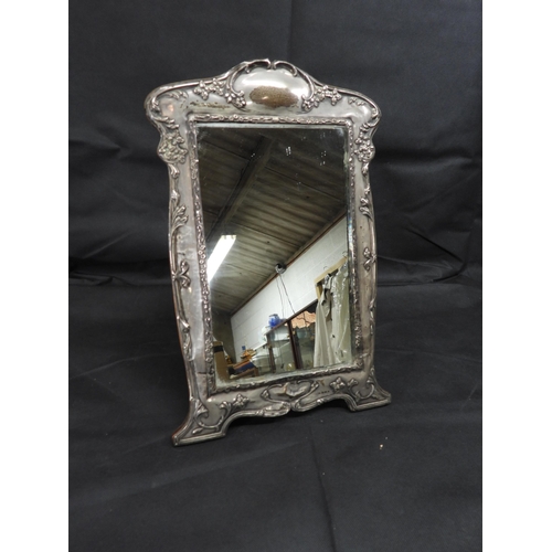 537 - A Large Art Deco Hallmarked Silver Mirror