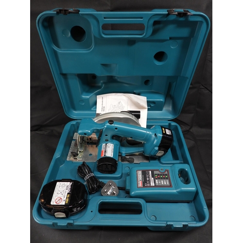 94 - A Makita 5621RD Cordless 18V Circular Saw with 2 x Batteries ( Seller has advised that this has been... 