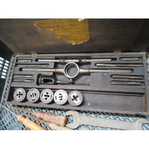 88 - Vintage Tools Including Thread Cutting Set.