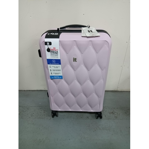 844 - An IT Pink Medium Size Suitcase