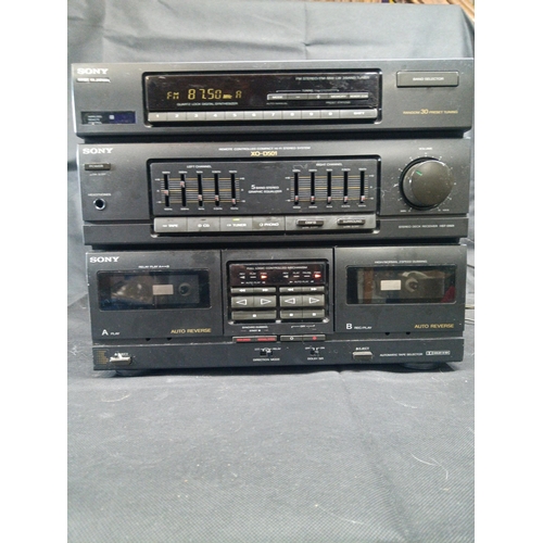 272 - A Sony Hi-Fi System X0- D501 Twin tape Radio system.