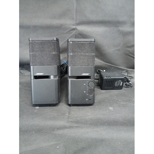 256 - A Pair of Bose Mediamate PC Speakers - Black