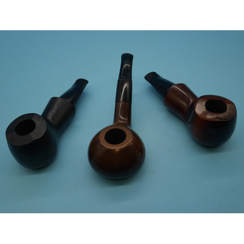 1356 - A Mr Brog No.52 Scoot Bulldog Black no.48 Chochla and No.52 Scout Briar Pipes