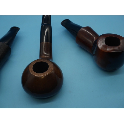 1356 - A Mr Brog No.52 Scoot Bulldog Black no.48 Chochla and No.52 Scout Briar Pipes