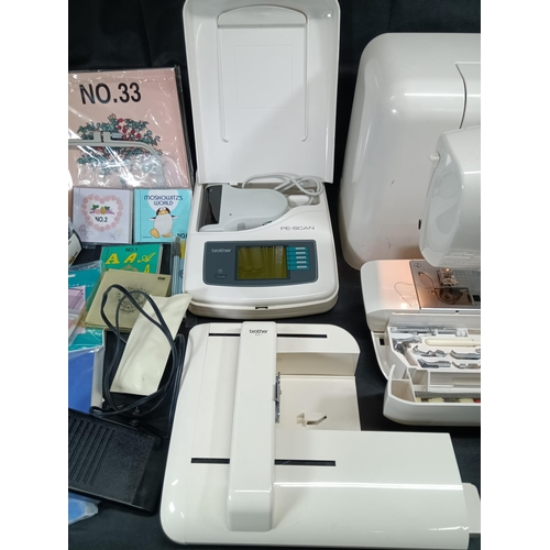 320 - A Brother Super Galaxie 895 Computer Sewing Machine with PE Scan Attachment