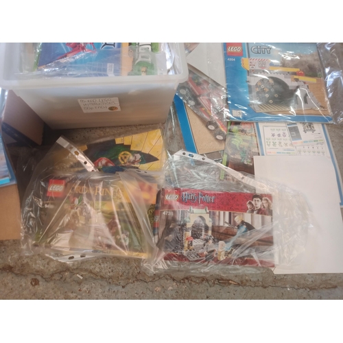 235D - 2 Boxes of Lego Instruction Booklets