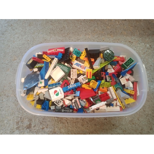 235F - A Tub of Assorted Printed Lego Bricks