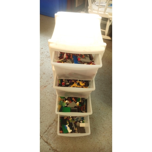 234 - Plastic Drawers Full of Lego