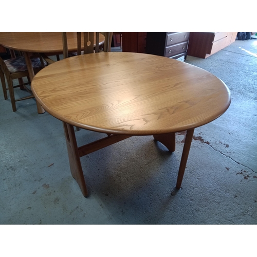 659 - An Ercol Windsor, Mid Century Design Ash, Light Finish, Gate Leg Table