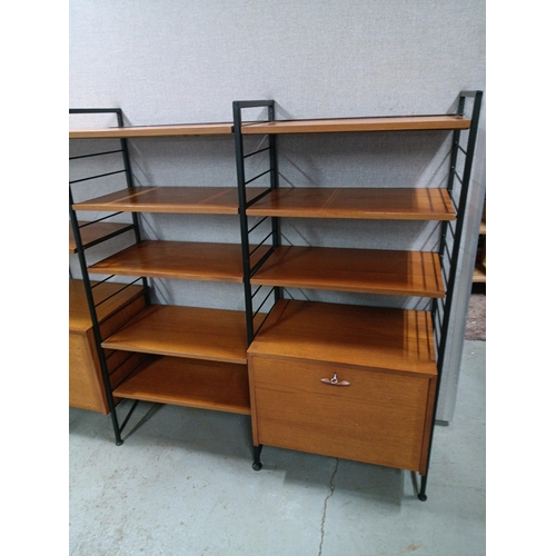 632 - A Quantity of Mid Century Design Ladderax System sectional furniture units