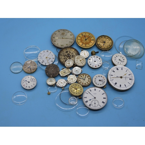 500B - A Quantity Of Pocket Watch Parts.