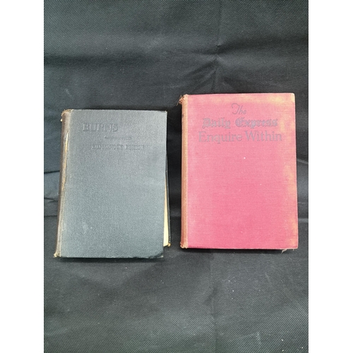 1171 - A 1935 Edition of Robert Burns Poetical Works Kilmarnock Edition and a Daily Express Enquire Within