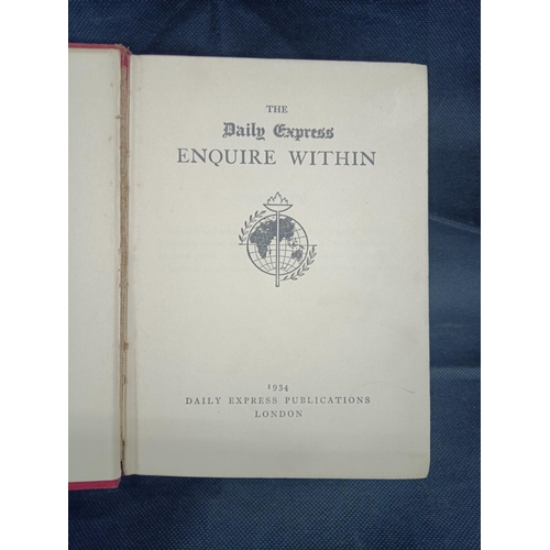 1171 - A 1935 Edition of Robert Burns Poetical Works Kilmarnock Edition and a Daily Express Enquire Within