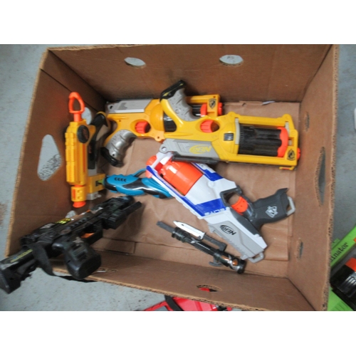 176 - Box Of Nerf & Other Gun Shields.