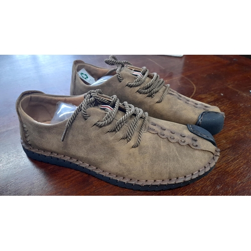 774 - Suede Shoes with Rubber Soles Size 10