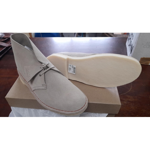 776 - Clarks Original Desert Boot Sand Shoes Size 10 RRP £120