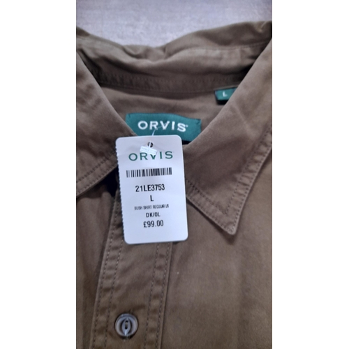 787 - Size L Orvis Heavy Karki Colour Short RRP £99