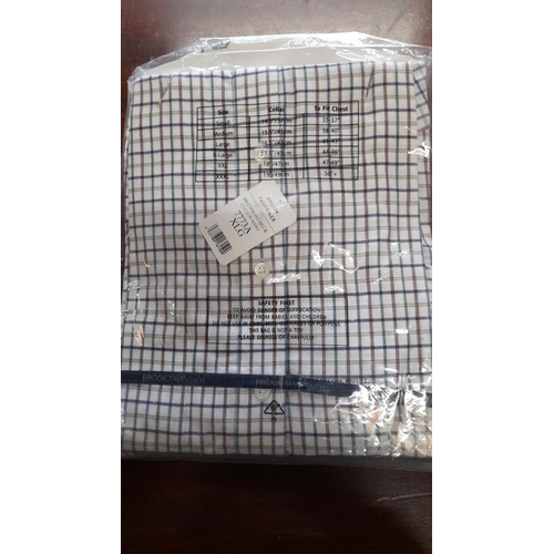 785 - Brook Taverner XL Pure Cotton Classic Fit Shirt Brushed Check