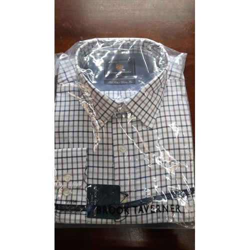 785 - Brook Taverner XL Pure Cotton Classic Fit Shirt Brushed Check