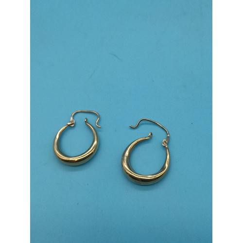 439 - 9ct Gold Hoop Earrings