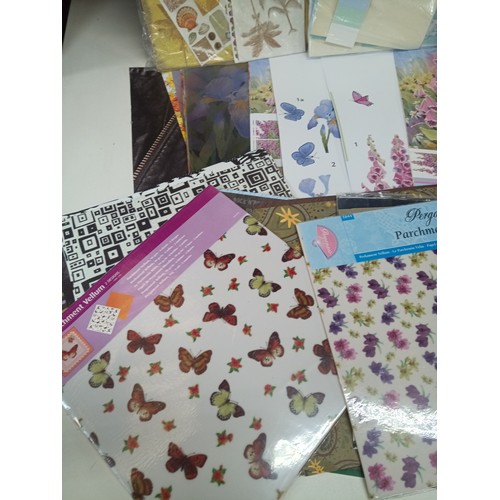 324 - Large Quantity of Card Craft Decoupage Papers and Parchment Vellum Sets