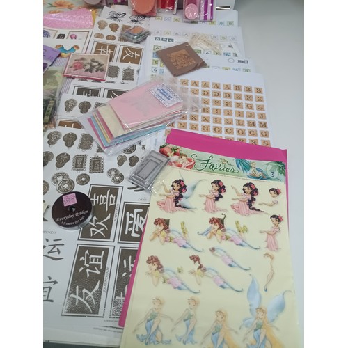 332 - Decoupage Card Craft and Sticker Sheets Approx 400 - 500 Sheets plus Tags and Ribbons