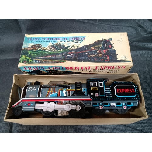 229C - A Trans Continental Tin Toy Battery Operated Train