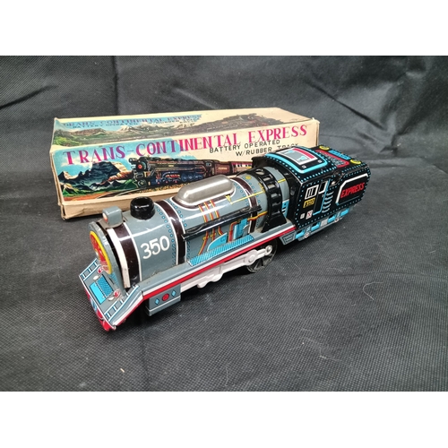 229C - A Trans Continental Tin Toy Battery Operated Train