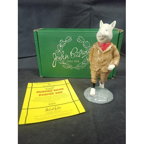 552 - A John Beswick Rupert The Bear Boxed 