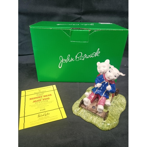 556 - A John Beswick Rupert The Bear Boxed 