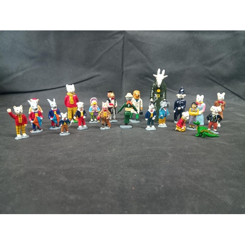 550 - A Set of Painted Metal Rupert the Bear Figures