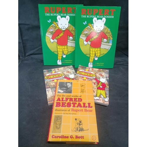 570 - Rupert the Bear - The Life and Works of Alfred Bestall, 2 x Rupert Bear Dossiers, One Signed by Bria... 