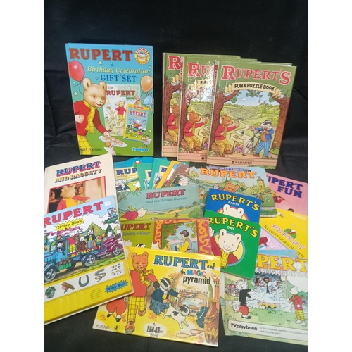 577 - A Collection of Rupert The Bear Annuals and Books including Rupert and Raggerty, Purnell Pop up Book... 