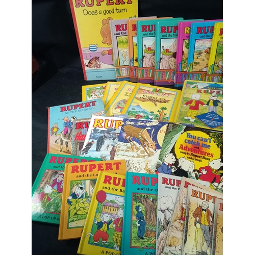 564 - A Large Collection of Rupert the Bear Nutwood Newspapers and Calendars