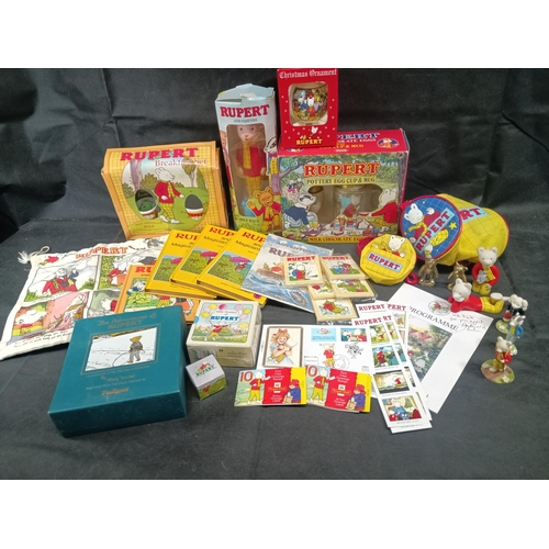 565 - An Assortment of Rupert the Bear Collectables and Books Including 