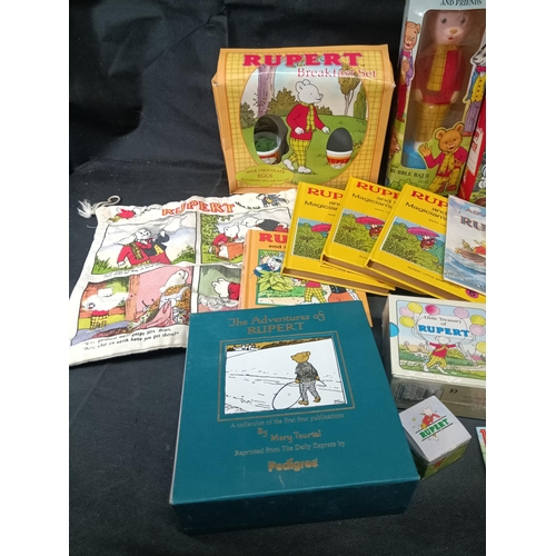 565 - An Assortment of Rupert the Bear Collectables and Books Including 