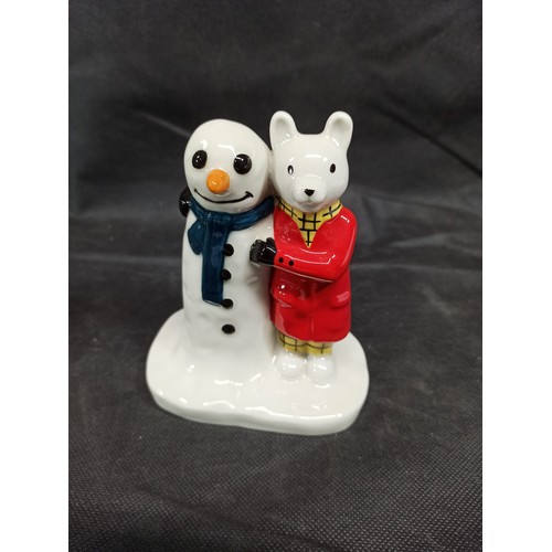 561 - Wade Camtrack Rupert the Bear Figurines x 2 - Rupert Character no.2 and Rupert and the Snowman Chara... 